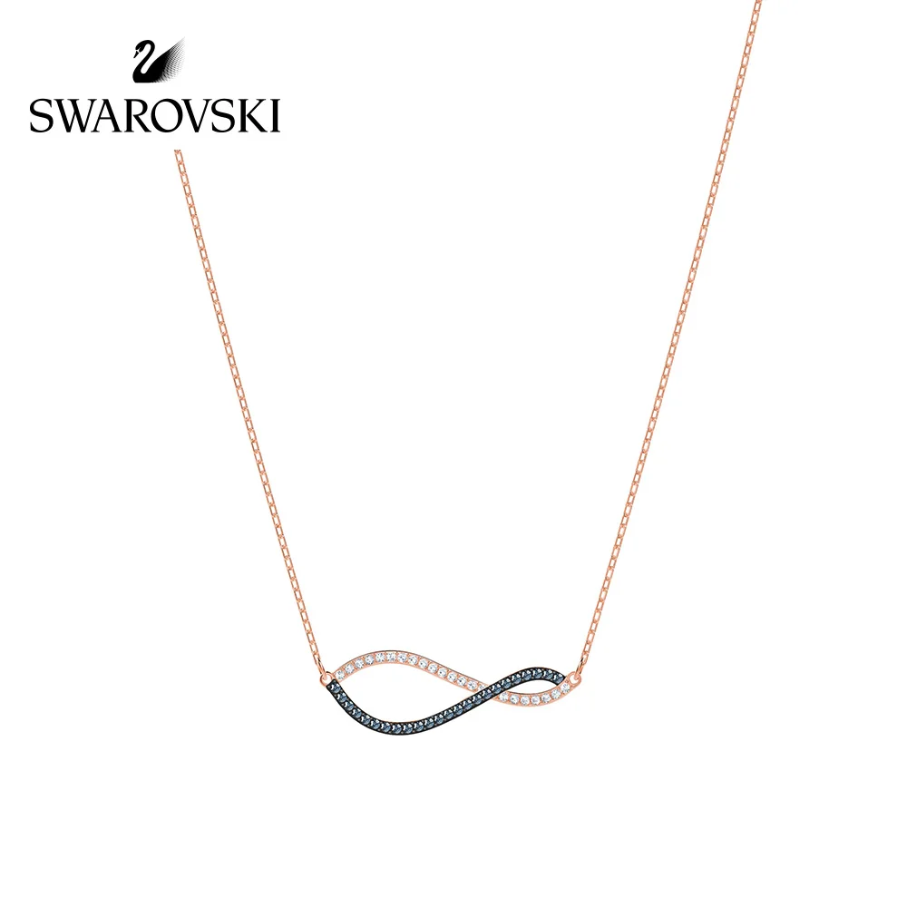 

Genuine Swarovski Lemon Blue Blending Short Clavicle Necklace Womens Necklaces Long Necklace Crystal Necklace5384366
