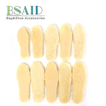 

1 Pair Sheep Fur Warm Insoles Height Increase Winter Thick Pads Faux Wool High Quality Breathable Insole Man Women Snow Boot Pad
