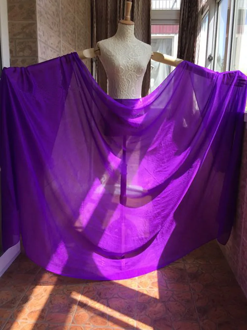 Высококачественная Женская шелковая вуаль для танца живота, сексуальная натуральный шелк, танцевальный платок-накидка принадлежности для танца живота вуаль, 12 цветов в продаже