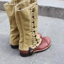 Военный WWII США армии обертывания леггинсы или Puttee солдат холст-US048