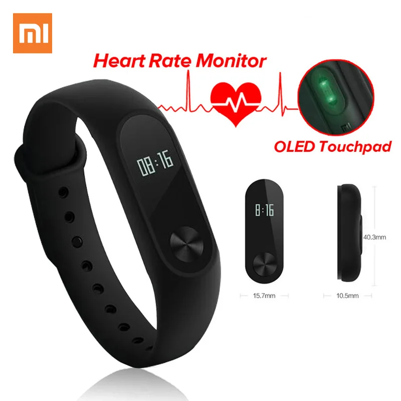 Xiao mi Группа 2 умный Браслет Водонепроницаемый IP67 браслет Smartband Band2 монитор