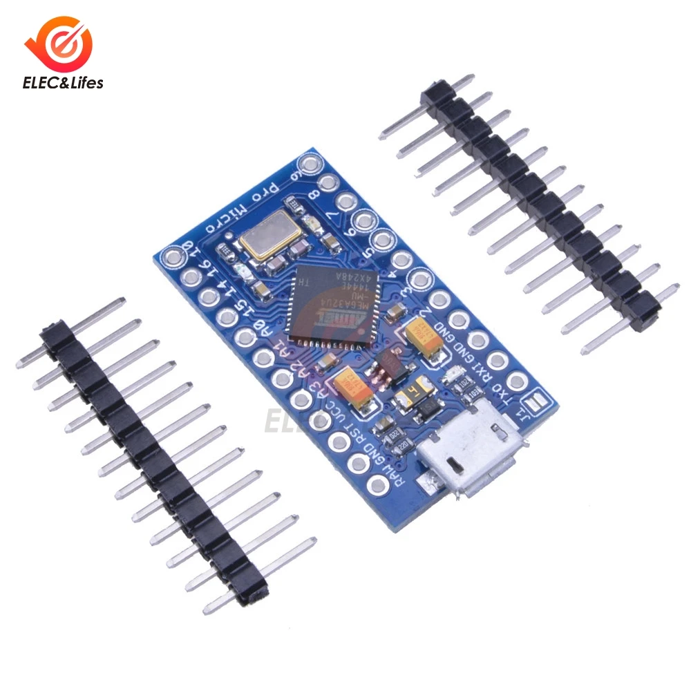 Pro Micro ATmega32U4 3,3 V 8 МГц заменить ATmega328 для Arduino Pro Mini с 2 Row штыревые для Leonardo Mini Usb Интерфейс