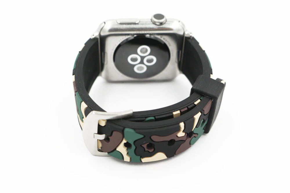 URVOI sport band for apple watch series 1 2 strap for iWatch CAMO colors Soft Silicone Replacement camouflage band with adapters16