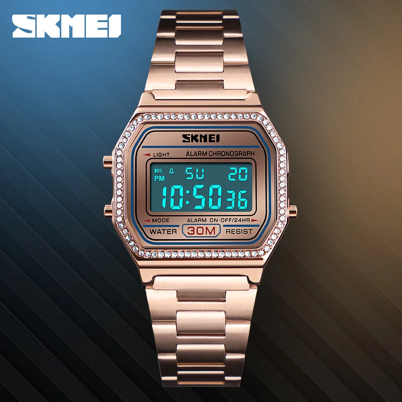 Fashion Top Luxury Womens Watches SKMEI Brand LED Digital Watch