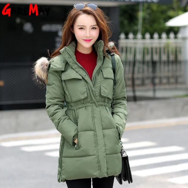 Meifng brand women oversized coat wadded parka jacket long