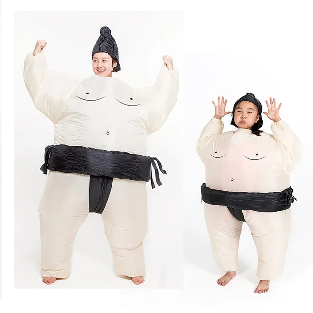 Надувной костюм Sumo для мамы и дочки одежда мальчиков девочек костюмы косплея