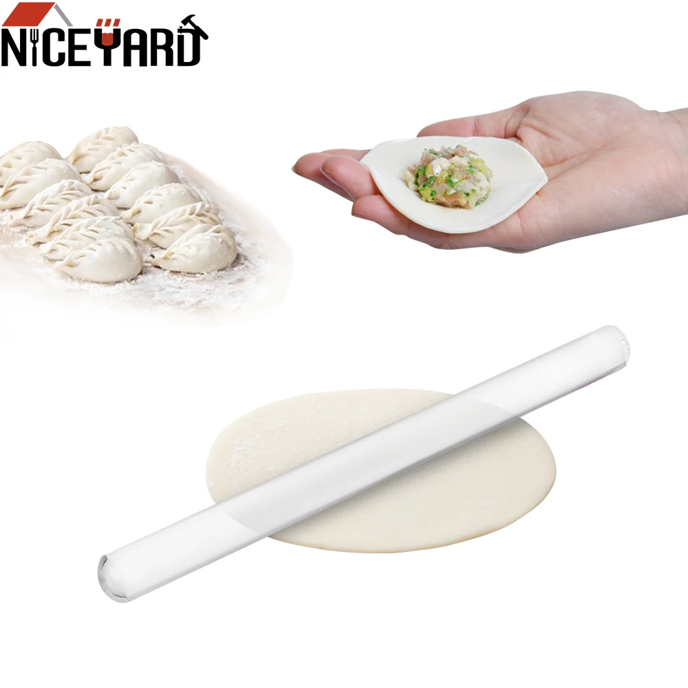

NICEYARD Smooth Non-stick Fondant Rollers Cake Cookies Roller for Polymer Clay Acrylic Rolling Pins Pastry Boards Cake Tools