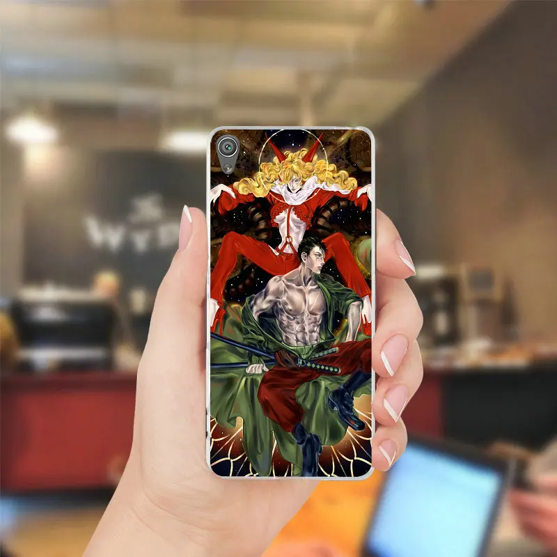 Цельный прозрачный мягкий ТПУ чехол для мобильного телефона Roronoa Zoro sony Xperia Z Z1 Z2 Z3
