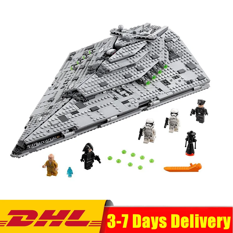 

In Stock DHL Star Series Wars The First Order Star Model Destroyer Set Building Blocks Brick Toy Compatible Legoinglys 75190