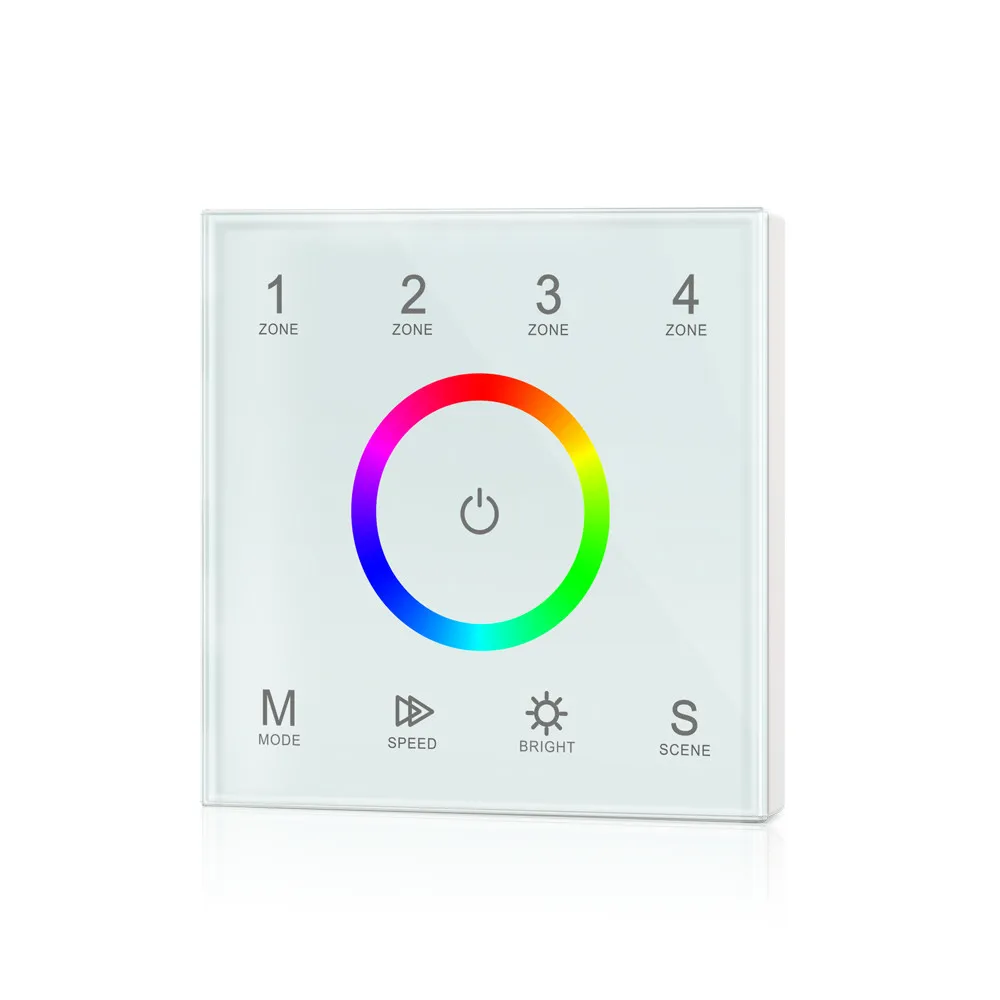 T11T12T13T14 4 Zone DMX512 master touch panel;85-265VAC input;DMX512/RF2.4G signal output