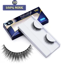 Натуральные длинные толстые-й мех норки 3D полосы ресницы ручной работы многоразовые 30 носит мягкие 3D норки полная полоса Поддельные ресницы для макияжа