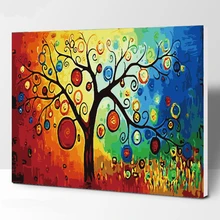 Денежная корова DIY картина по номерам ручная роспись маслом для гостиной домашнее произведение искусства, Декор настенный 40*50