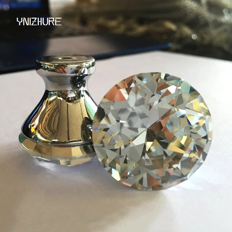 Modern-Continental-Simple-Crystal-Diamond-handle-small-hole-handle-Hardware-cabinet-drawer-wardrobe-door-put-hand