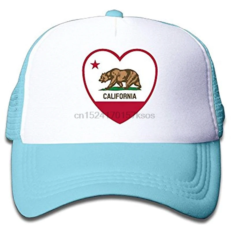Gsyful Youth Kids Geek Love Clipart бейсбольная кепка с флагом Калифорнии Snapback Pink | Аксессуары