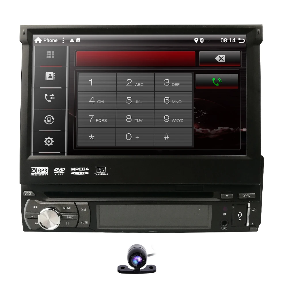 Cheap Android 9.0 Car Universal DVD  Player Radio Bluetooth Stereo Mirror link Multimedia DAB+ TPMS RDS DVR GPS OBD2 Free rear camera 1