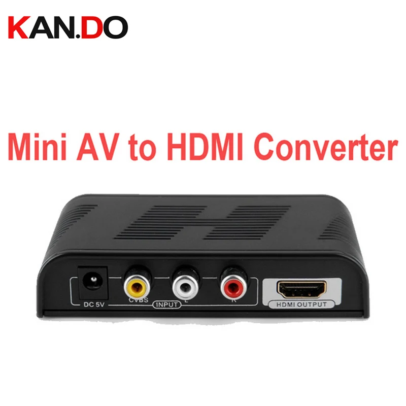 363 мини-сигнал AV к HDMI конвертер 1080 P AV к HDMI видео конвертер HDMI конвертер CVBS+ аудио(L/R) к HDMI AV конвертер адаптер