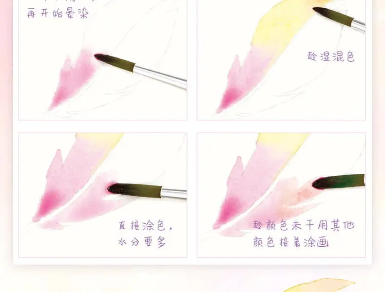 Pintura em Aquarela Versão de Personagens dos Desenhos Livro de Técnicas de Desenho em Quadrinhos Menina Bonita Coloração Livro Animados Tutorial q 5 Menina bonita Pintura Em Aquarela Coloração Livro