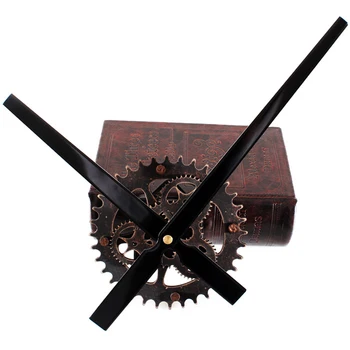 

Wall Clock 30CM big pointer clock mechanism Wall Clocks saat Reloj retro wooden gear clocks hanging accessories mute kit