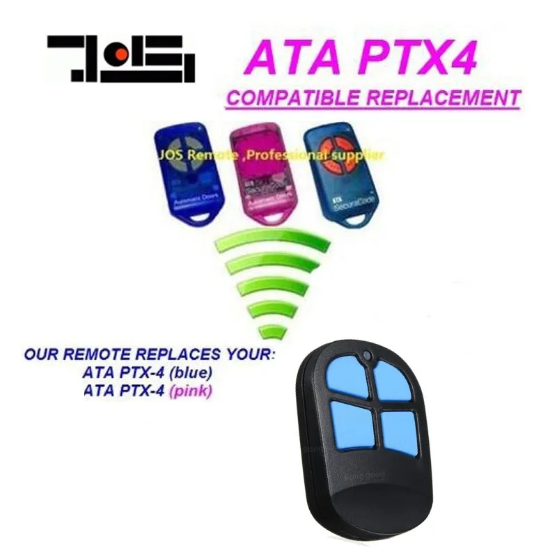 

For ATA PTX-4 garage door remote control replacement remote control duplicator rolling code