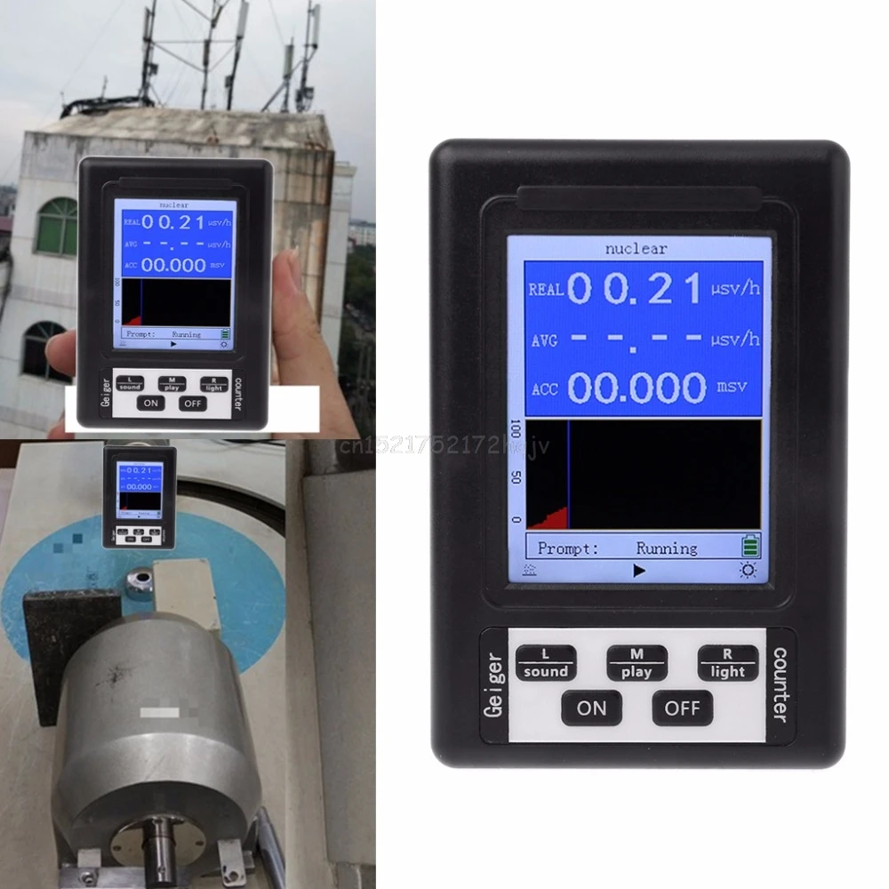 

Upgrade Geiger Counter Nuclear Radiation Detector Dosimeter Marble Tester X-ray Beta Gamma Ray Display Screen Radiation My02 19