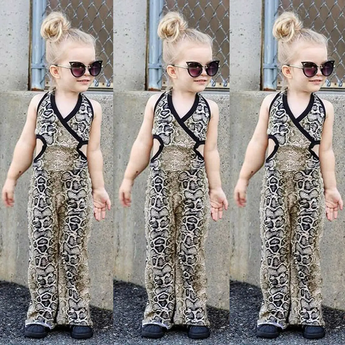

-4 Years Toddler Newborn Baby Girl Snake Romper Jumpsuit Summer Clothes Outfit