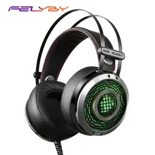 FELYBY K2S проводные наушники игровые Headse онлайн управление нержавеющей с микрофоном Mic наушники для телефона/компьютера