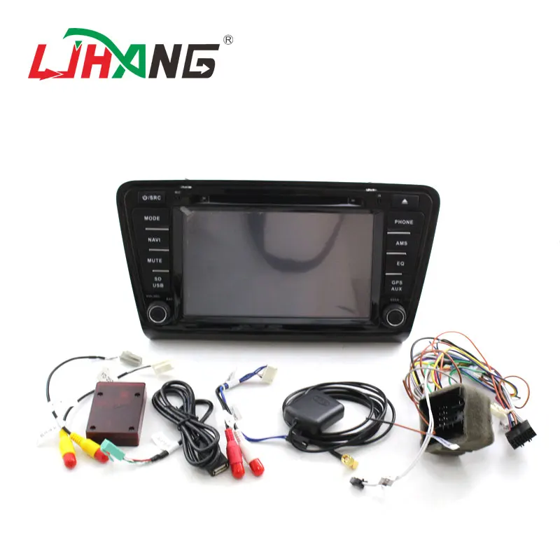 Автомагнитола LJHANG 8 дюймов Wince DVD стерео для VW Skoda Octavia III 2014 2015 GPS Navi HD сенсорный