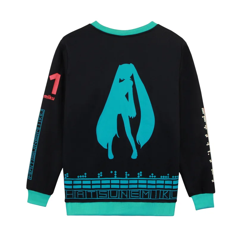 Beste Anime Vocaloid Hatsune Miku Lange Mouwen Hoodies Kostuums Cosplay Casual Normcore Hatsune Miku Trui
