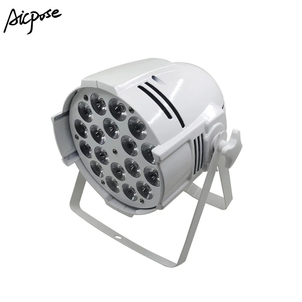 2 шт./лот 18*10 Вт алюминиевый светодиодный прожектор 18x10 RGBW 4в1 LED Par Can 64 dj проектор