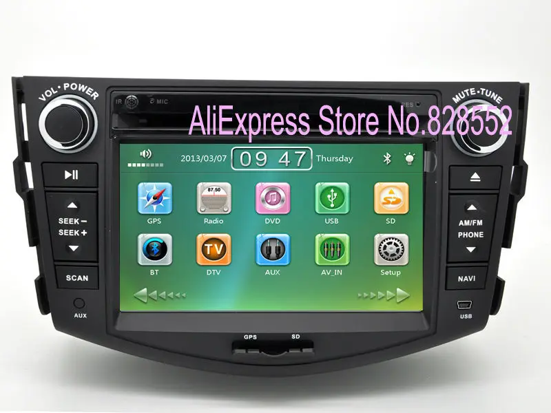 Clearance Free Shipping Car radio DVD Player for Toyota RAV4 2006 - 2012 with GPS Navigation Radio TV Stereo System 0