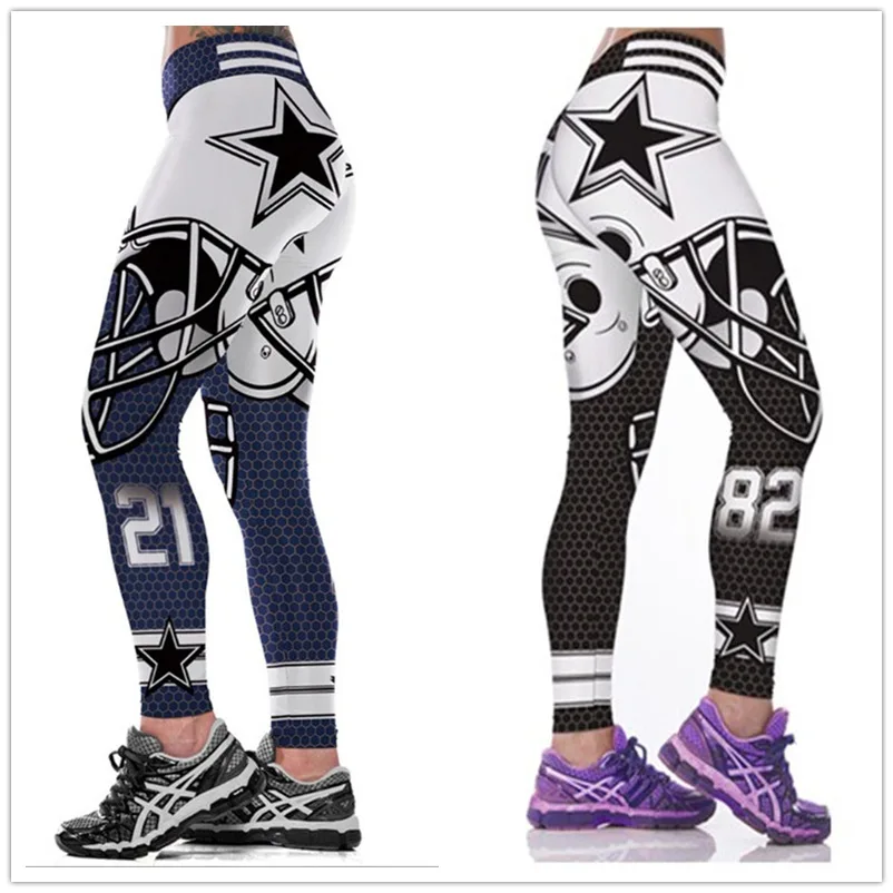 Ceny Unisex Cowboys rajstopy spodnie 3D drukowane Fitness Dallas Cosplay legginsy spodnie MMA UFC BJJ Rashguard Pant Dropshipping
