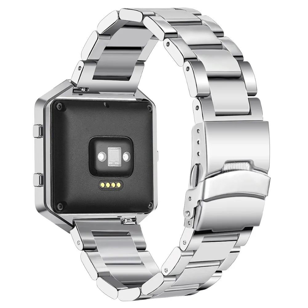 Watch Band For Fitbit Blaze Stainless Steel Metal  (4)