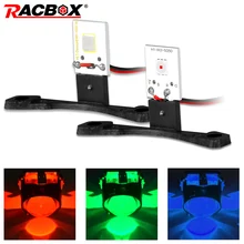 RACBOX светодиодный Devil Eyes Demon Eye для фар объектив проектора DIY красный синий зеленый DRL автомобиль модифицированный Стиль