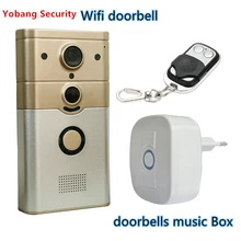 Yobang Security Freeship 720P WIFI Wireless Video Doorphone Camera Motion Detection Alarm WIFI Doorbell for IOS Android Phone