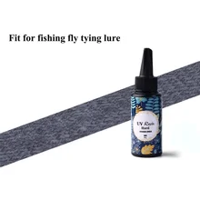 Ультрафиолетовый прозрачный лак клей UV Fly Рыбалка мушек инструмент 10/15/25/60 г быстрое высыхание приманка