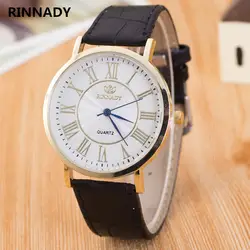 Rinnady мужские Часы люксовый бренд кварцевые часы Повседневное кожа спортивные наручные часы Montre Homme мужской часы Relogio masculino rd22