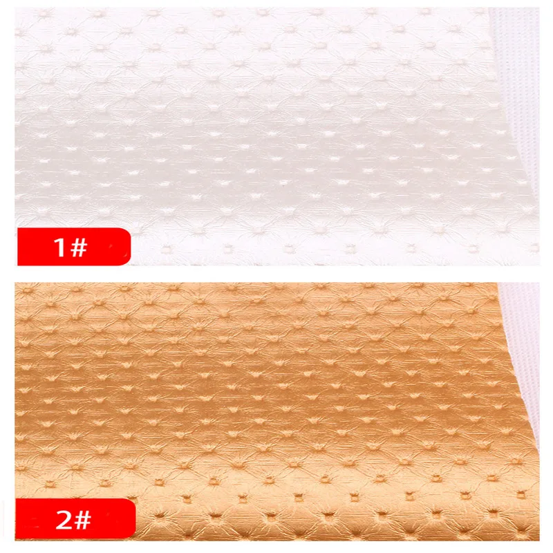 Lychee Life A4 Embossed Dot PU Leather Fabric High Quality Synthetic Leather DIY Sewing Material for Handmade Crafts