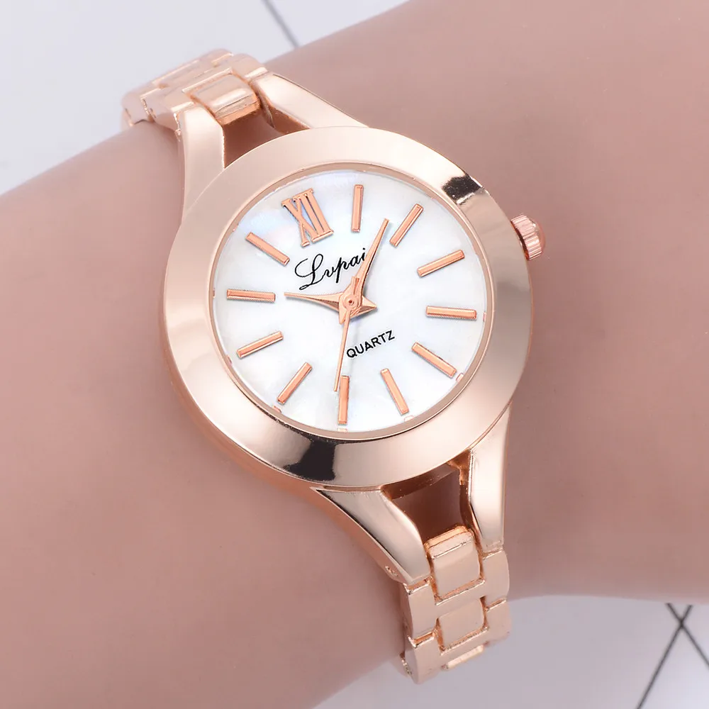 

LVPAI Luxury Gold Sliver Watches Women Creative Quartz-Watch Ladies Clock Female Bayan Kol Saati Relogio Feminino 233