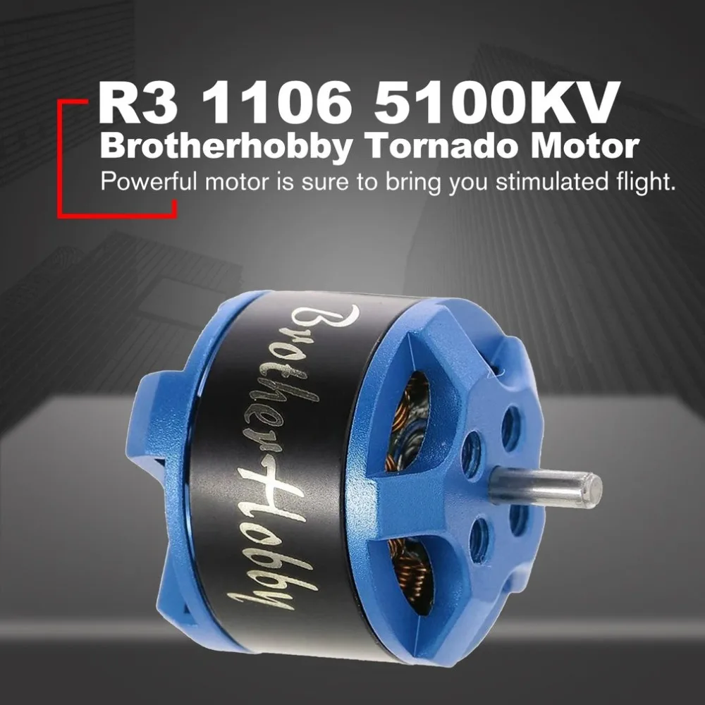 

Brotherhobby Returner R3 1106 5100KV 2-3S CW Racing Edition Brushless Motor for FPV RC Drone UAV Multicopter Quadcopter