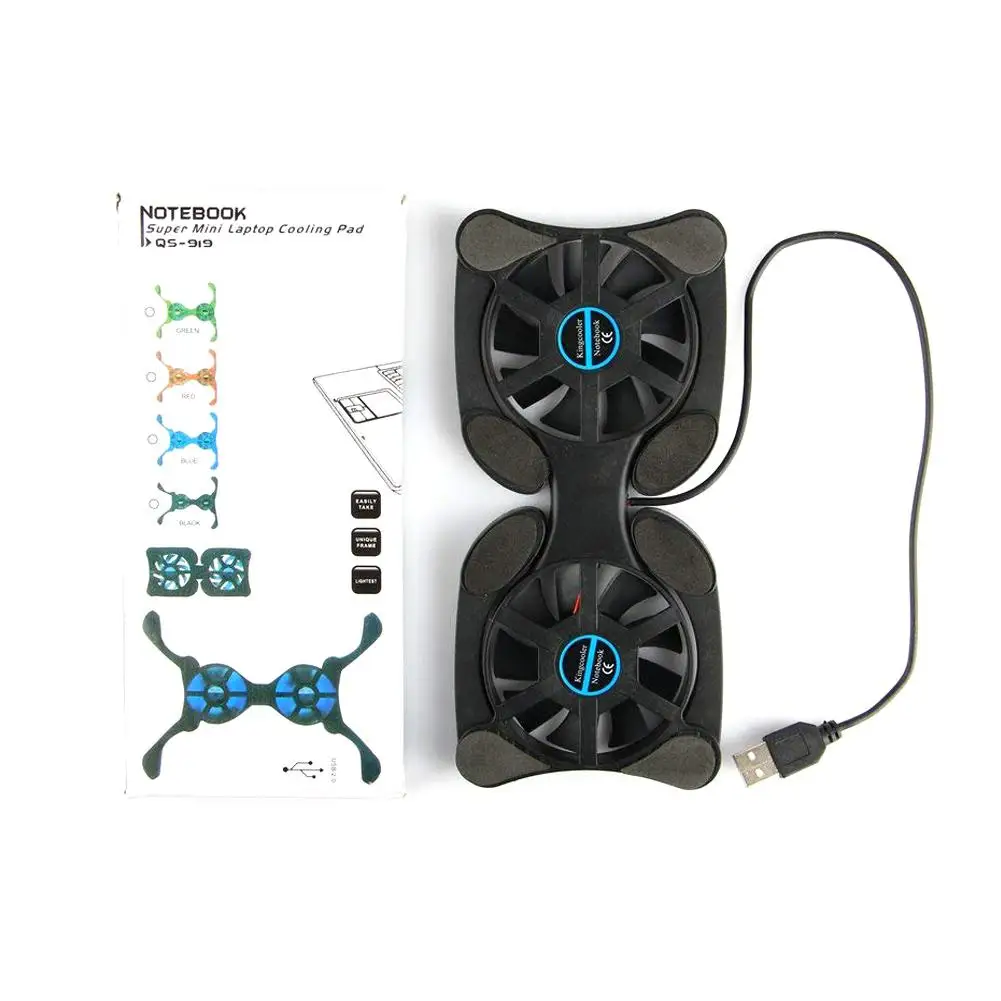 Foldable Laptop USB Cooling Fan Notebook Cooling Pad For 7/"-15/" Laptop
