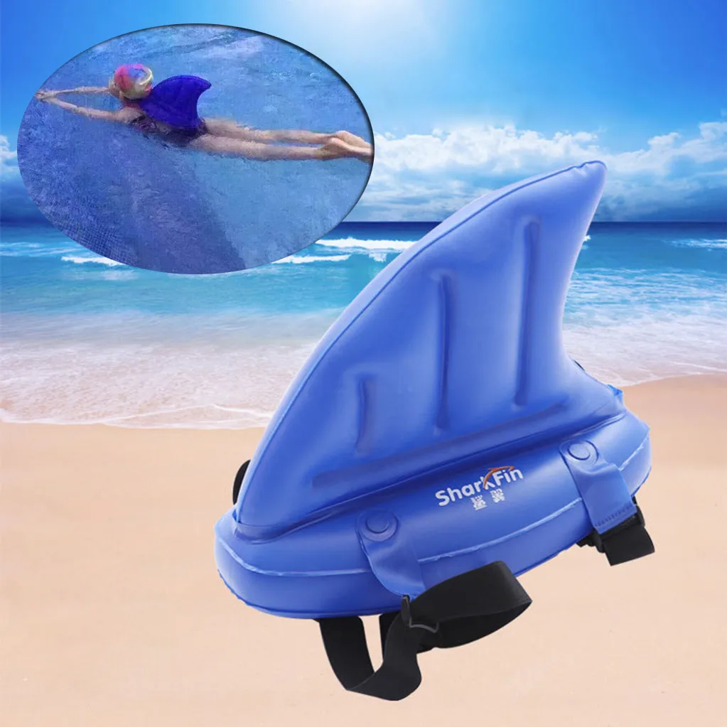 Новые детские пляжная игрушка Надувные Акула плавание плавник животного круг для плавания плавающий Обучение помощи
