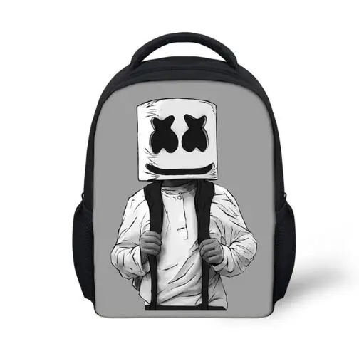 Школьная сумка Marshmello рюкзак для детей мальчик девочки женский рюкзак с принтом Школьный Рюкзак Для школы принадлежности Повседневная