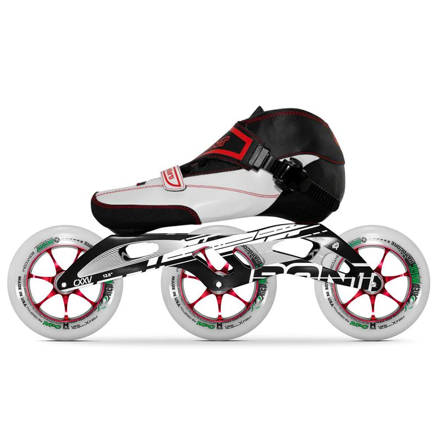 100% الأصلي بونت إندورو 2PT المهنية سرعة زلاجات بعجلات مضمنة للأطفال الكبار الرجال Heatmoldable التمهيد 125mm ماجيك عجلات