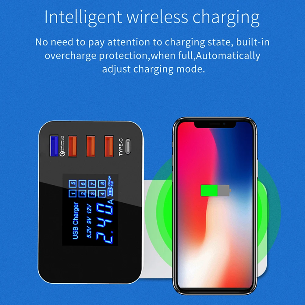 UK Plug 5 Ports Universal Phone Fast Charging Adapters Mobile Phone