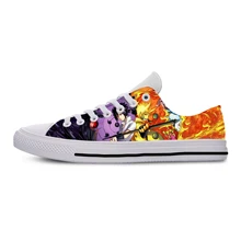 Аниме Наруто, Саскэ, Какаси Легкие мужские/wo мужские модные туфли Повседневные Дышащие классические плоские кроссовки