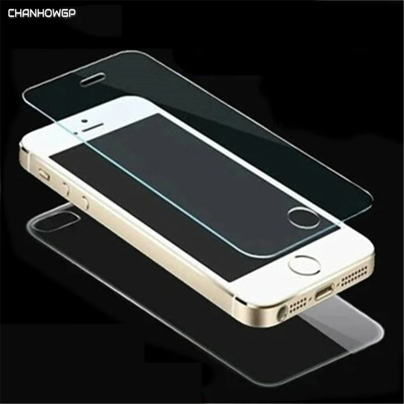 Переднее и заднее 2X Закаленное стекло для iPhone X 8 7 6 6S Plus Защита экрана 4 4S 5 5s SE