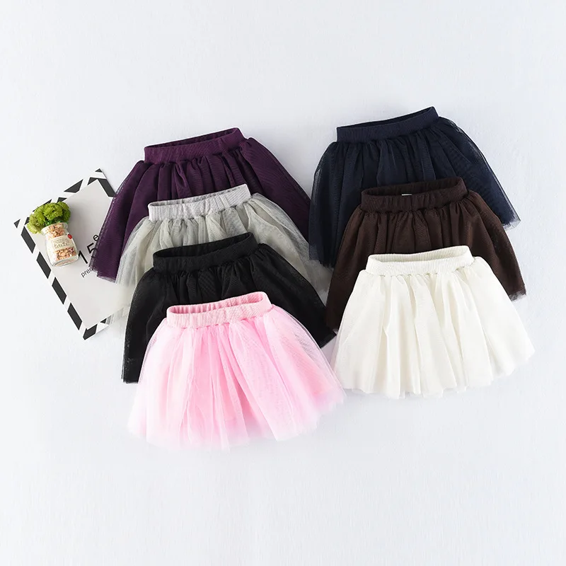 

Girl Tutu Skirt 2018 summer Kids Clothes Princess fluffy soft tulle Girls Skirts Lovely Ball Gown Children Clothing Baby Clothes