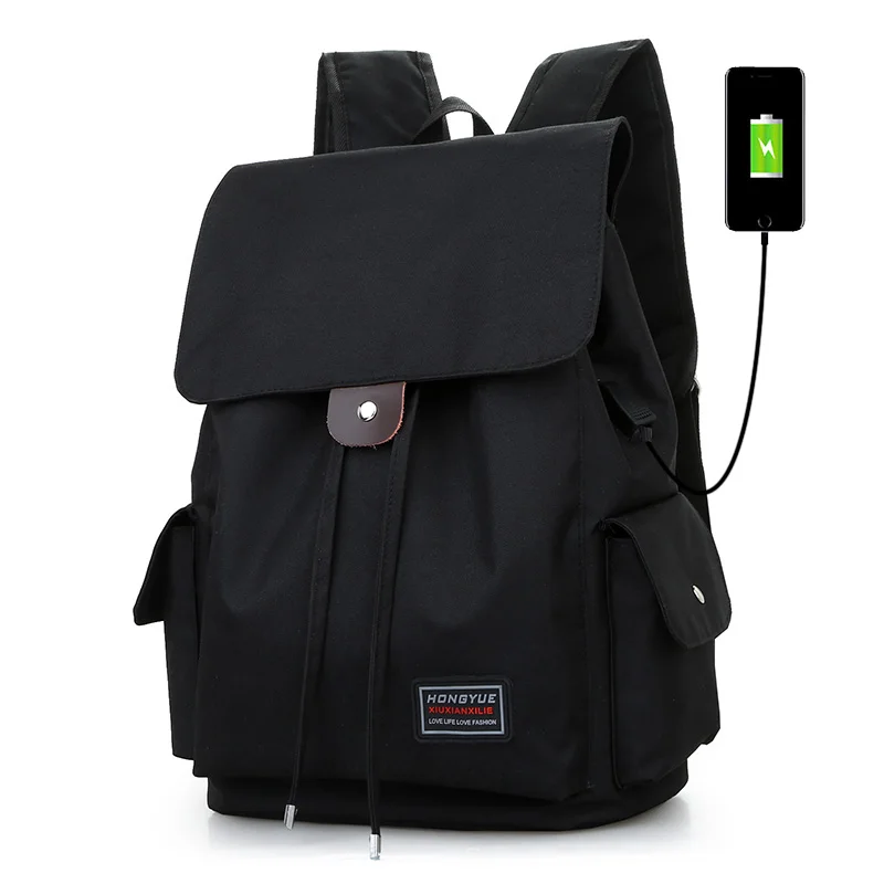 

USB Unisex Design Backpack Book Bags for School Backpack Casual Rucksack Daypack Oxford Canvas Laptop Fashion Man Backpacks