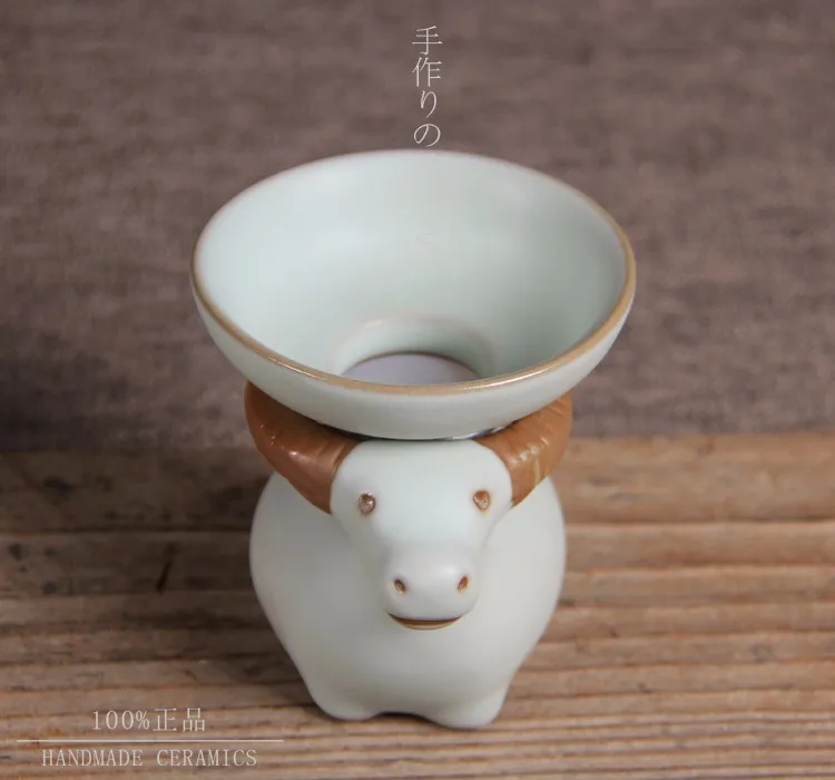 Ru Фильтры Чайные фильтр ситечко для чая блюдце кунг-фу фитинг японский интервальный фарфор фильтр