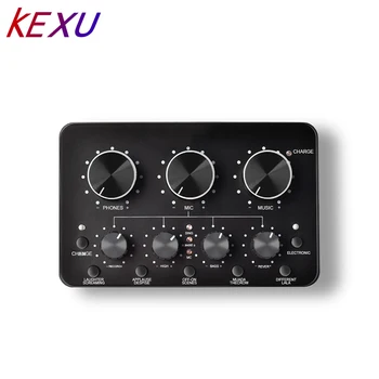 

KEXU profession multi-function Live sound card for microphopne recording Supports mobile phones computers for BM-800 and more